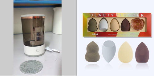 lava pennelli elettrico con set di beaty-blender